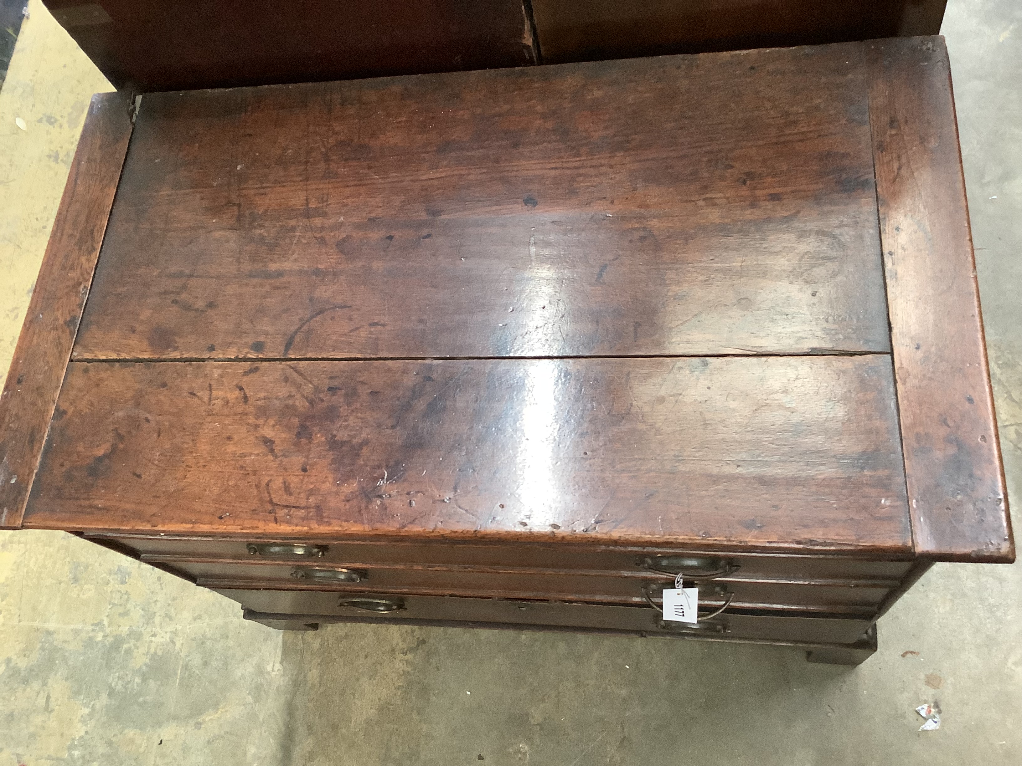 A Regency oak chest